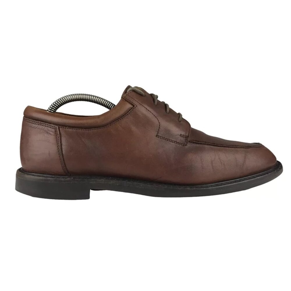 Johnston & Murphy Mens Brown Leather Split Toe‎ Classic Derby Dress Shoes 11.5M